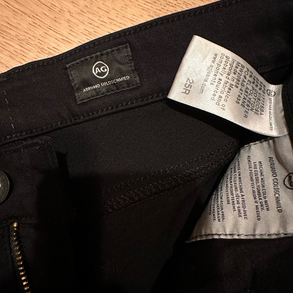 AG Farrah Skinny Black Denim